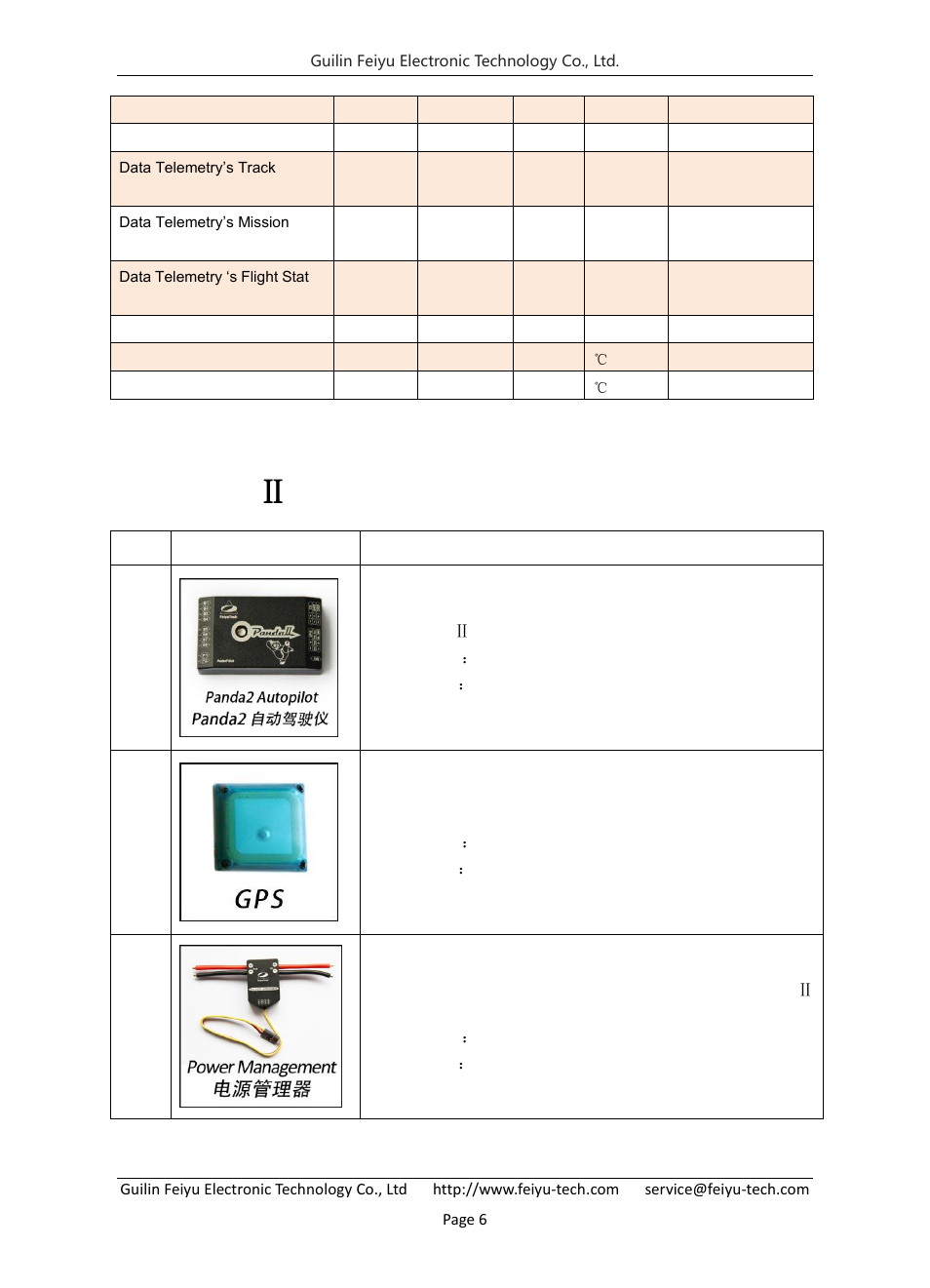 PandaⅡ instructions, Panda Ⅱ instructions | FeiYu Tech FY-Panda2 Autopilot User Manual | Page 7 / 53