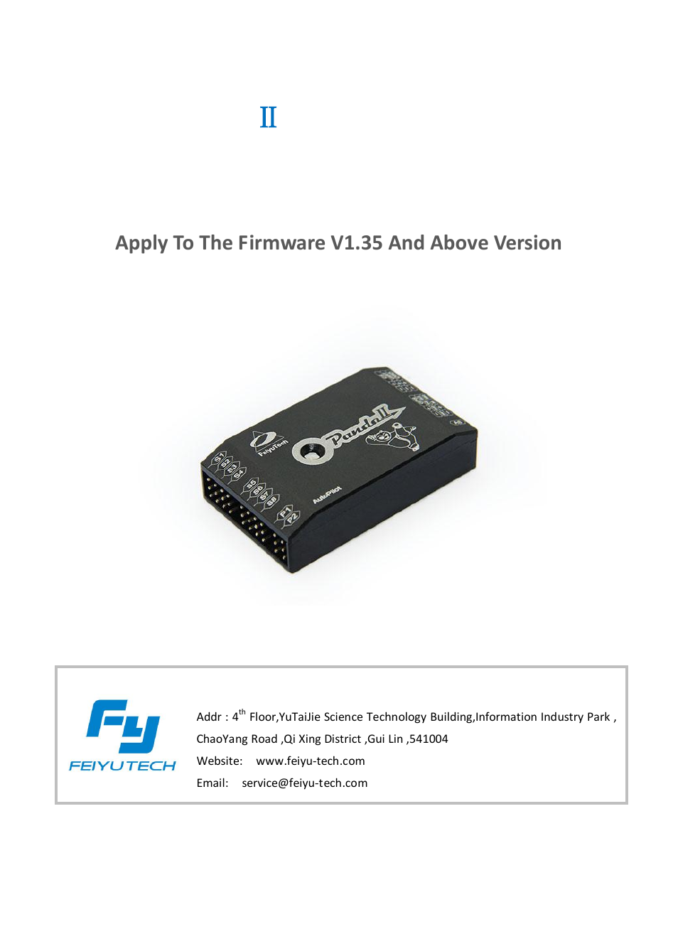FeiYu Tech FY-Panda2 Autopilot User Manual | 74 pages