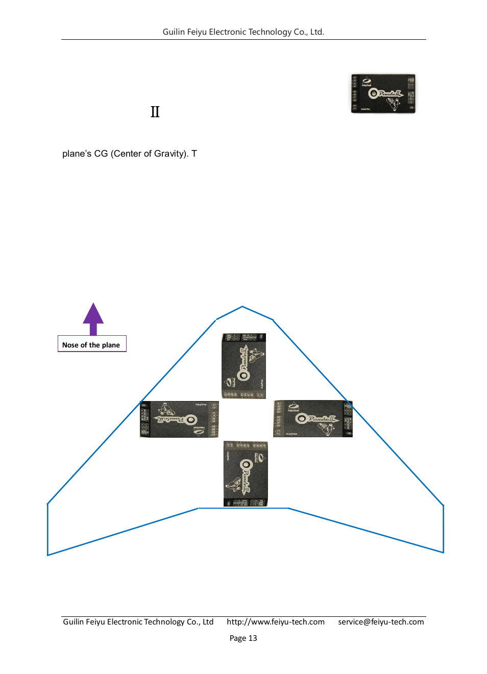 The installation of main module, PandaⅡ module installation, 1 panda Ⅱ module installation | FeiYu Tech FY-Panda2 Autopilot User Manual | Page 16 / 74