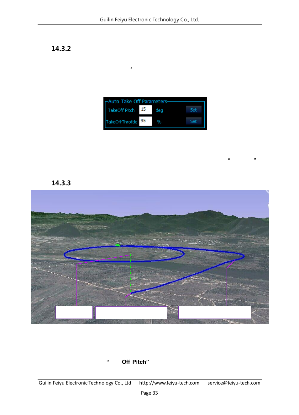 Automatic take off parameters setting, Process of automatic take off | FeiYu Tech FY-Panda2 Autopilot User Manual | Page 36 / 74