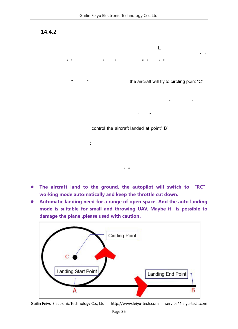 Automatic landing achieving | FeiYu Tech FY-Panda2 Autopilot User Manual | Page 38 / 74