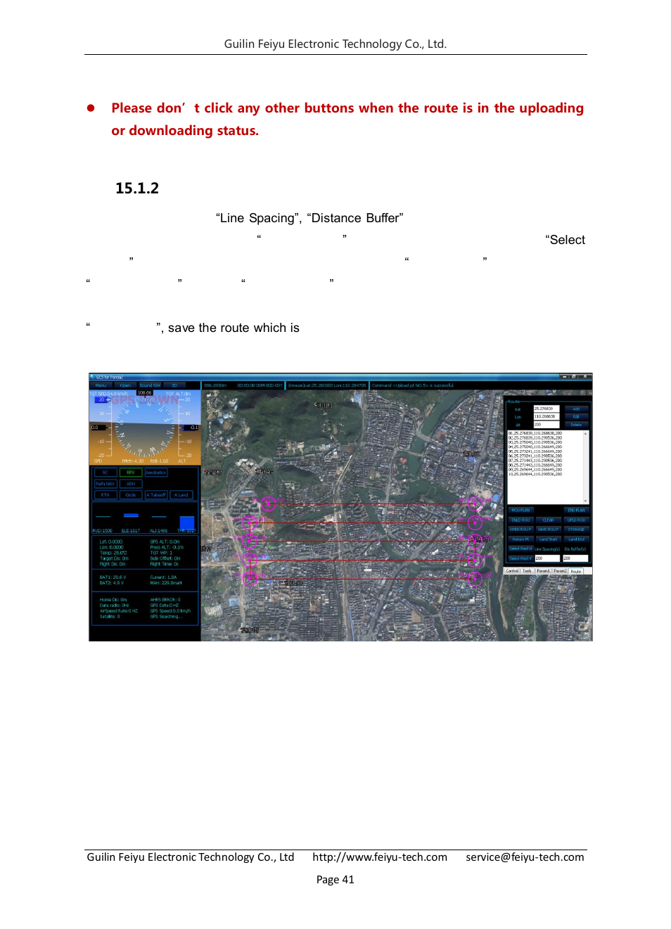 Regional auto route planning, Route planning in 3d view, 2 route planning in 3d view | FeiYu Tech FY-Panda2 Autopilot User Manual | Page 44 / 74