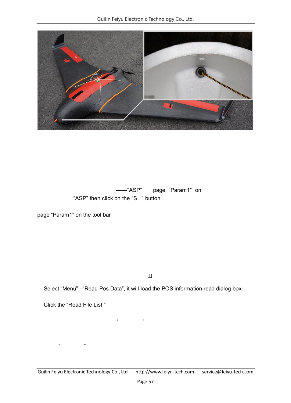 Appendix f: pos data reading and instructions, Steps for pos data reading | FeiYu Tech FY-Panda2 Autopilot User Manual | Page 60 / 74