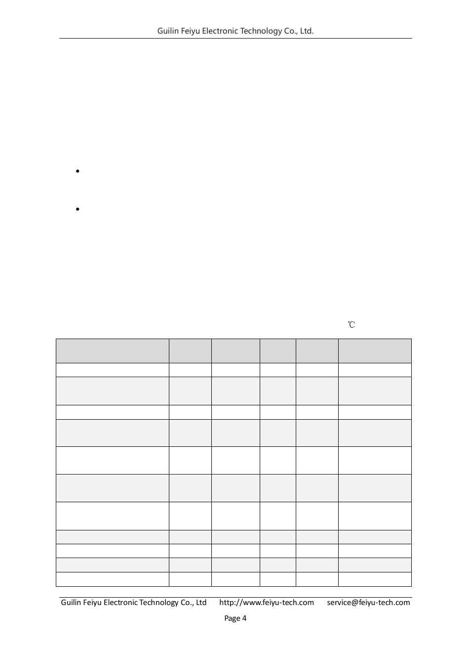 Technical parameters | FeiYu Tech FY-Panda2 Autopilot User Manual | Page 7 / 74