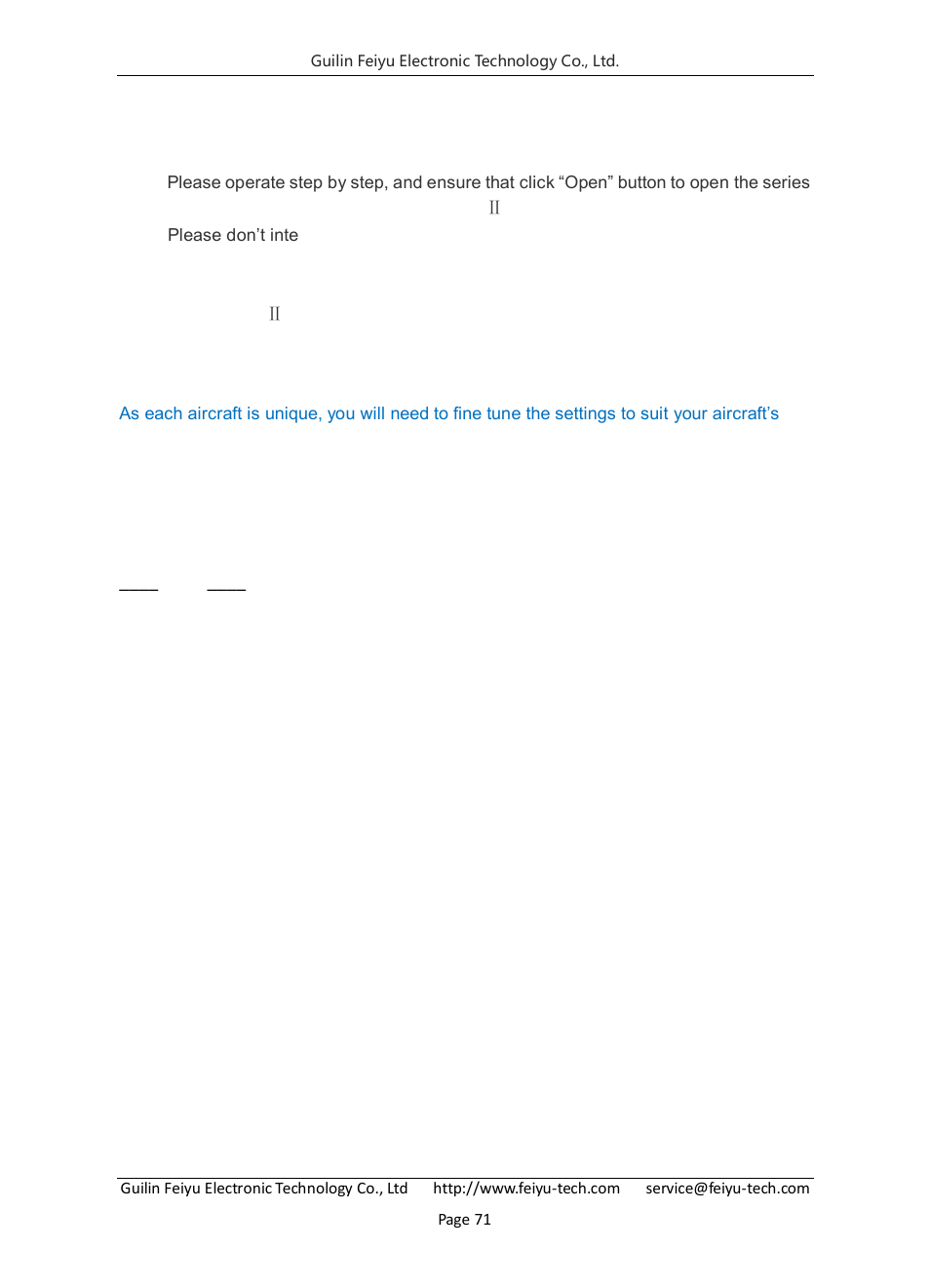 FeiYu Tech FY-Panda2 Autopilot User Manual | Page 74 / 74