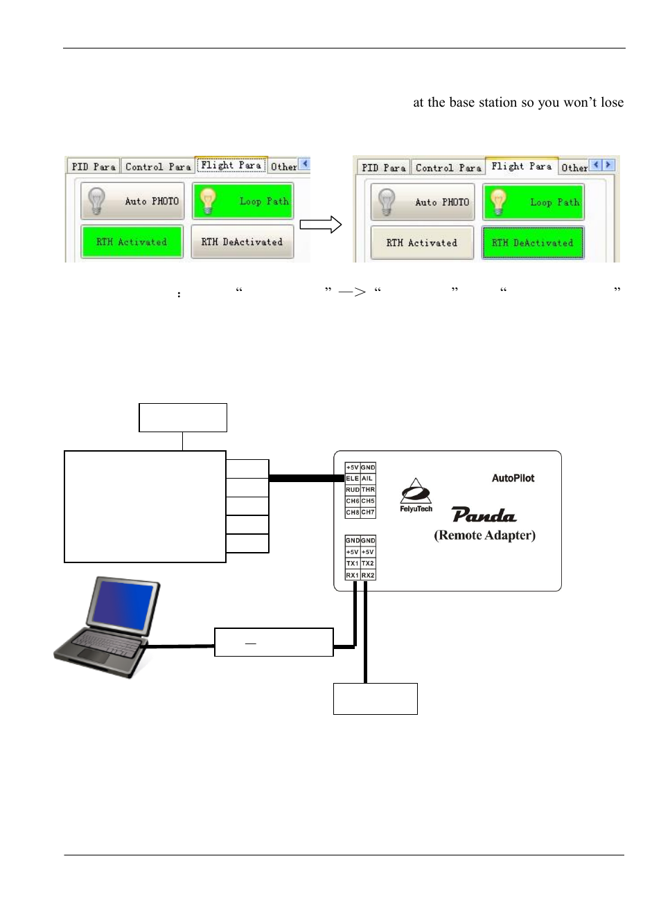 Option 1: ground station diagramme | FeiYu Tech Panda Autopilot User Manual | Page 18 / 53