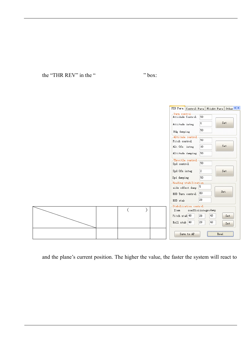 Flight parameter setting | FeiYu Tech Panda Autopilot User Manual | Page 45 / 53