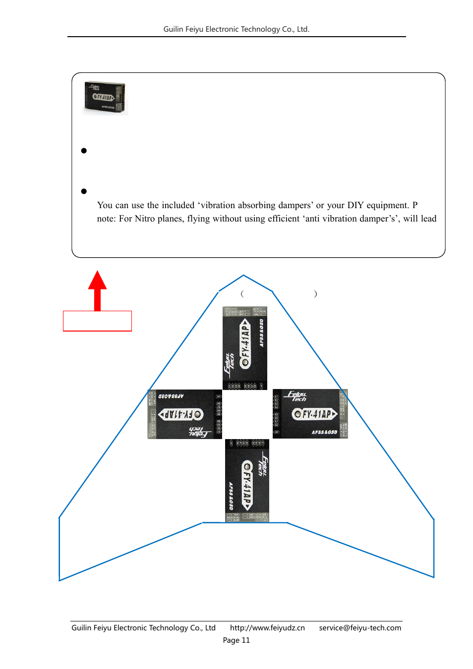 Main module installation | FeiYu Tech FY-41AP User Manual | Page 11 / 32
