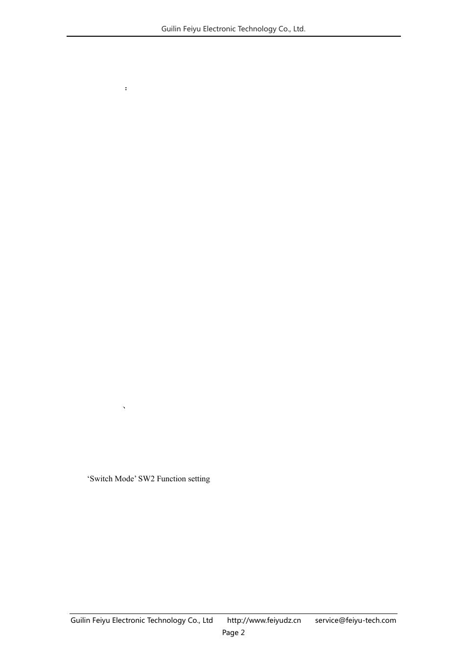 Table of content | FeiYu Tech FY-41AP User Manual | Page 2 / 32