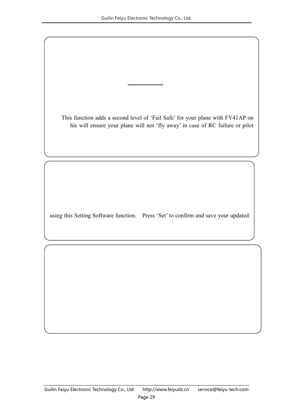 FeiYu Tech FY-41AP User Manual | Page 29 / 32