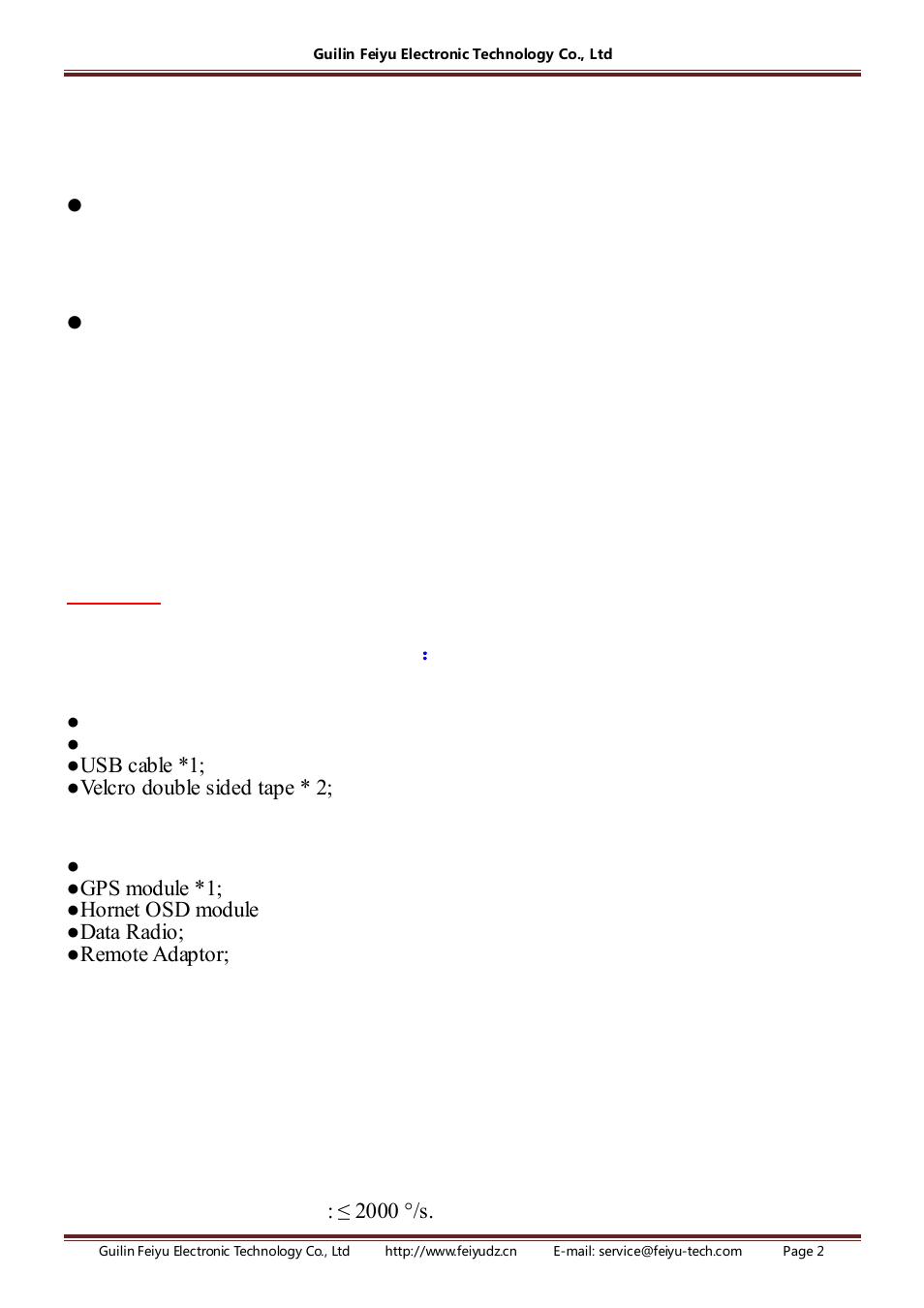FeiYu Tech FY-41AP User Manual | Page 2 / 18