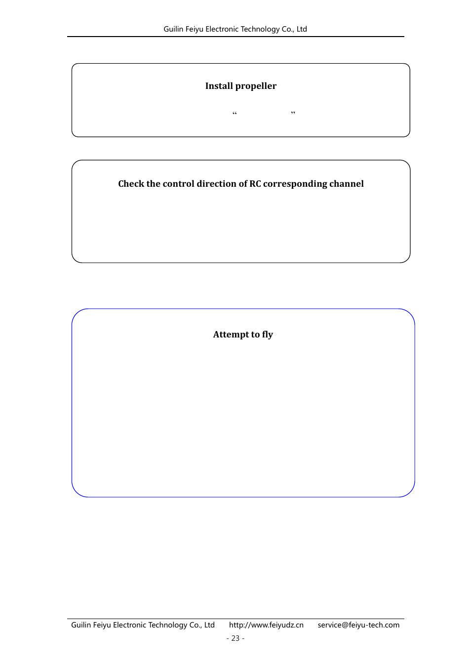 FeiYu Tech FY-41AP User Manual | Page 23 / 30