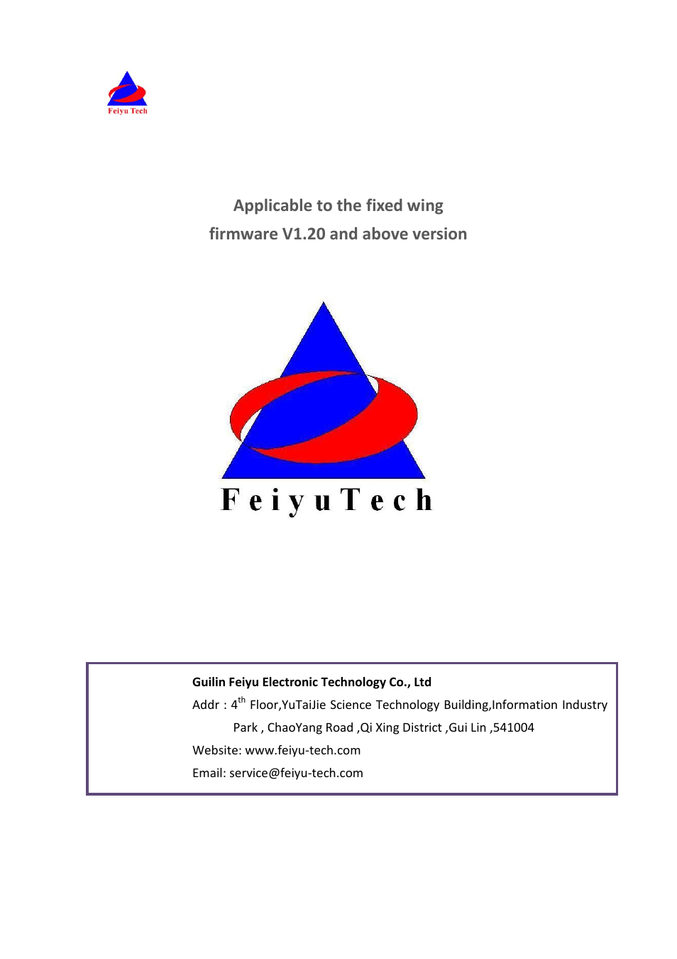 FeiYu Tech FY-41AP User Manual | 35 pages