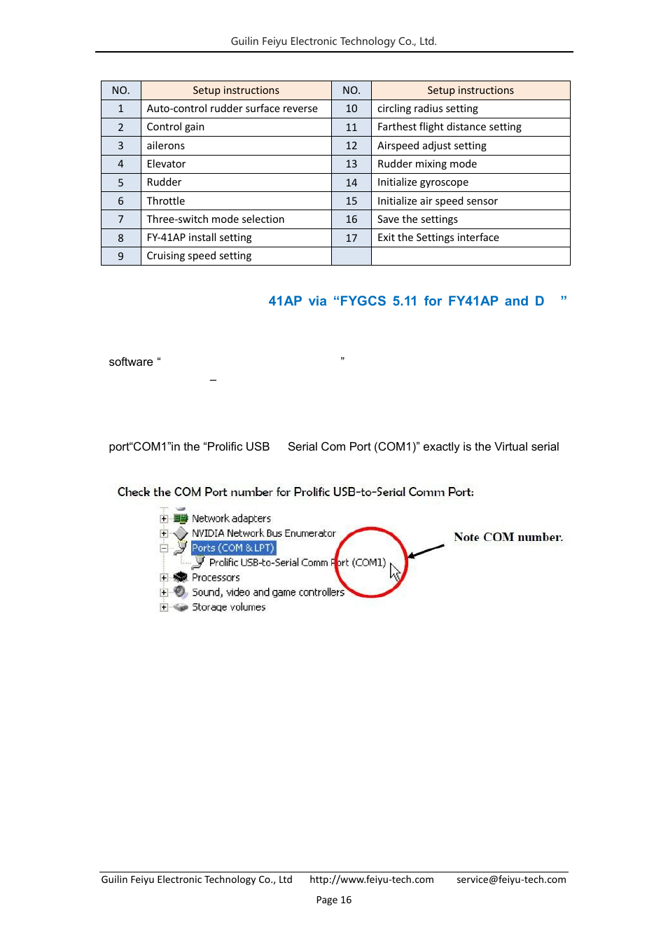 FeiYu Tech FY-41AP User Manual | Page 18 / 35