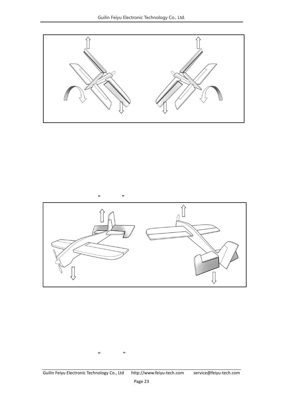 2 ) elevator, 3 ) rudder | FeiYu Tech FY-41AP User Manual | Page 25 / 35