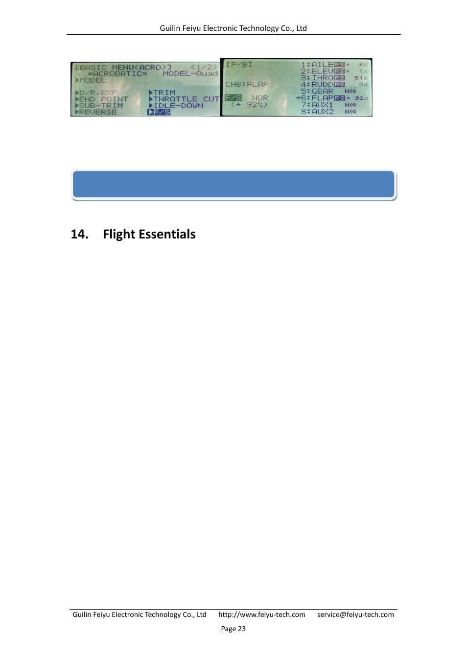 Flight essentials | FeiYu Tech FY-41AP User Manual | Page 25 / 28