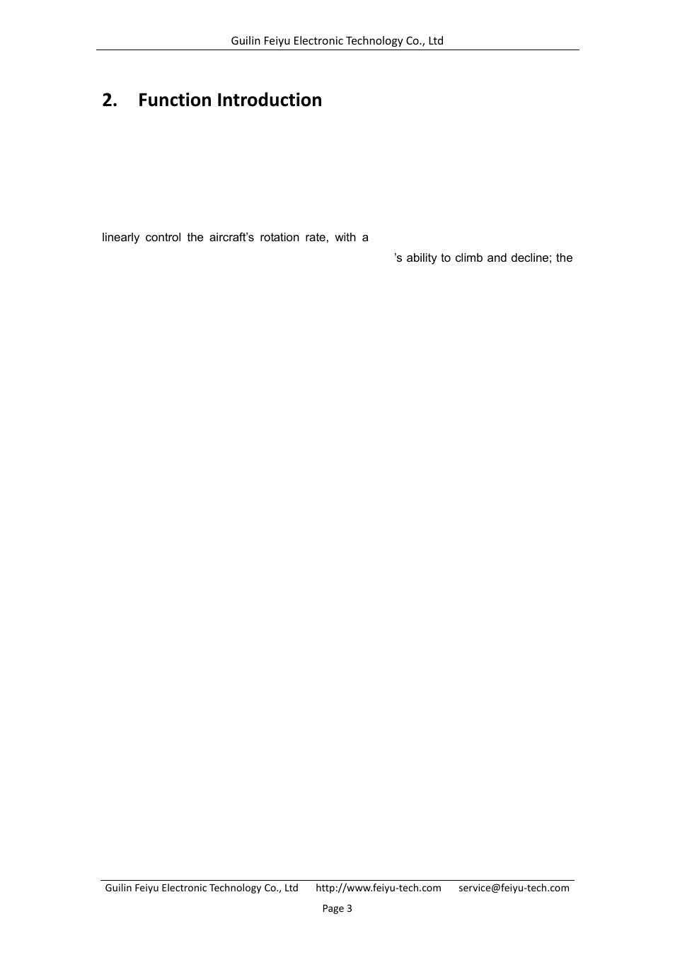 Function introduction | FeiYu Tech FY-41AP User Manual | Page 5 / 28
