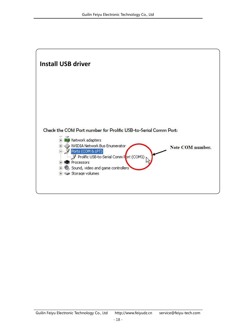 Install usb driver | FeiYu Tech FY-41AP User Manual | Page 18 / 31