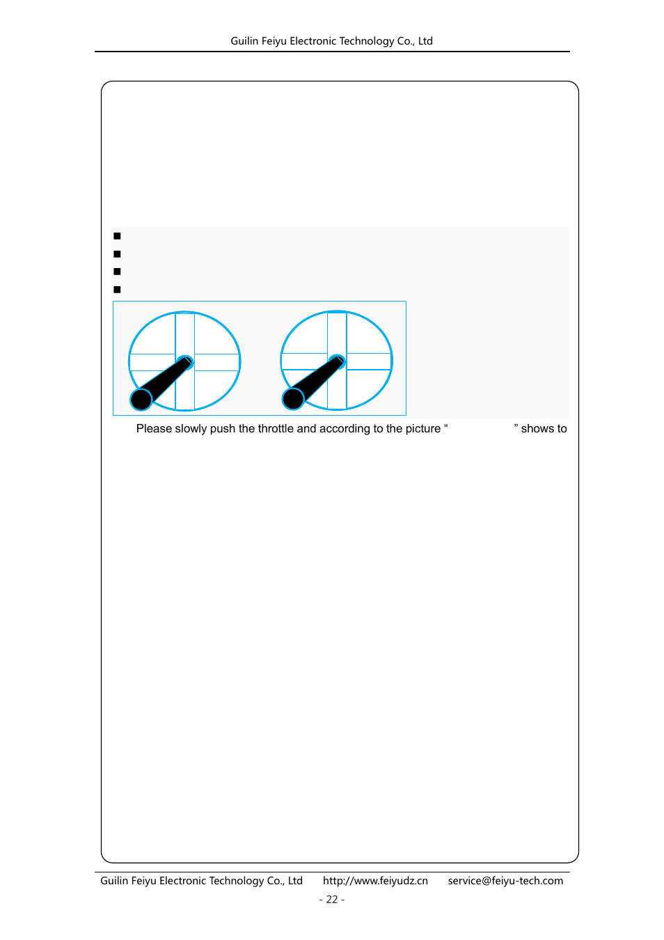 Start motor and check the motor rotation direction, Attention | FeiYu Tech FY-41AP User Manual | Page 22 / 31
