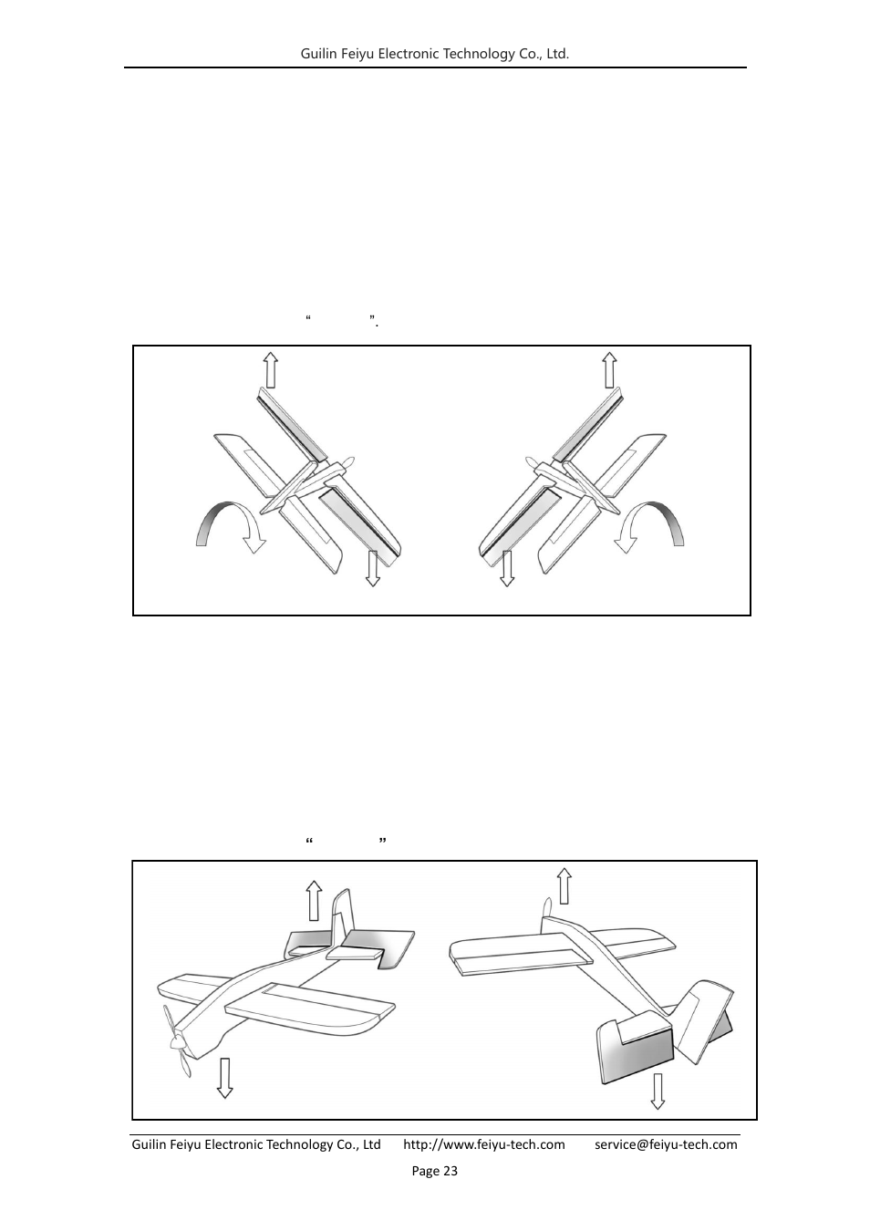 1 ) aileron, 2 ) elevator | FeiYu Tech FY-41AP Lite User Manual | Page 25 / 35