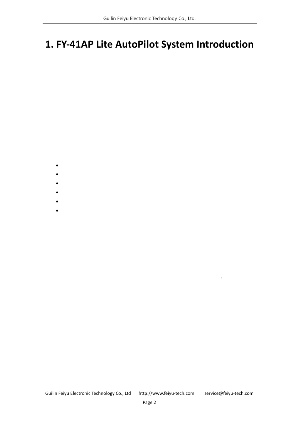 Fy-41ap lite autopilot system introduction | FeiYu Tech FY-41AP Lite User Manual | Page 4 / 35