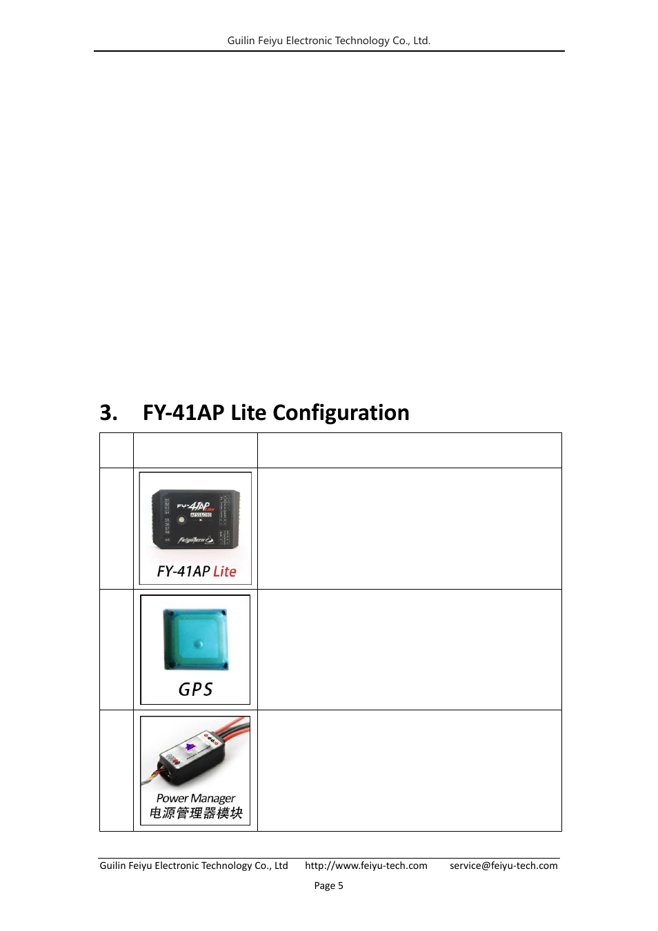 3 osd video overlay system function, 4 fy-41ap lite can be connected to a data link, Fy-41ap lite configuration | FeiYu Tech FY-41AP Lite User Manual | Page 7 / 35