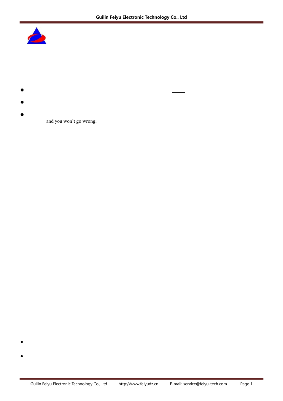 FeiYu Tech FY-DOS User Manual | 18 pages