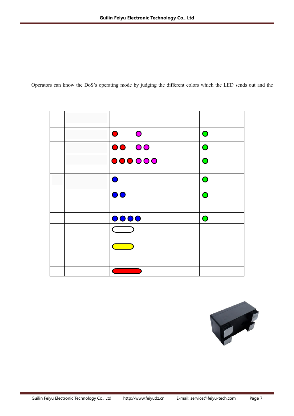 FeiYu Tech FY-DOS User Manual | Page 7 / 18