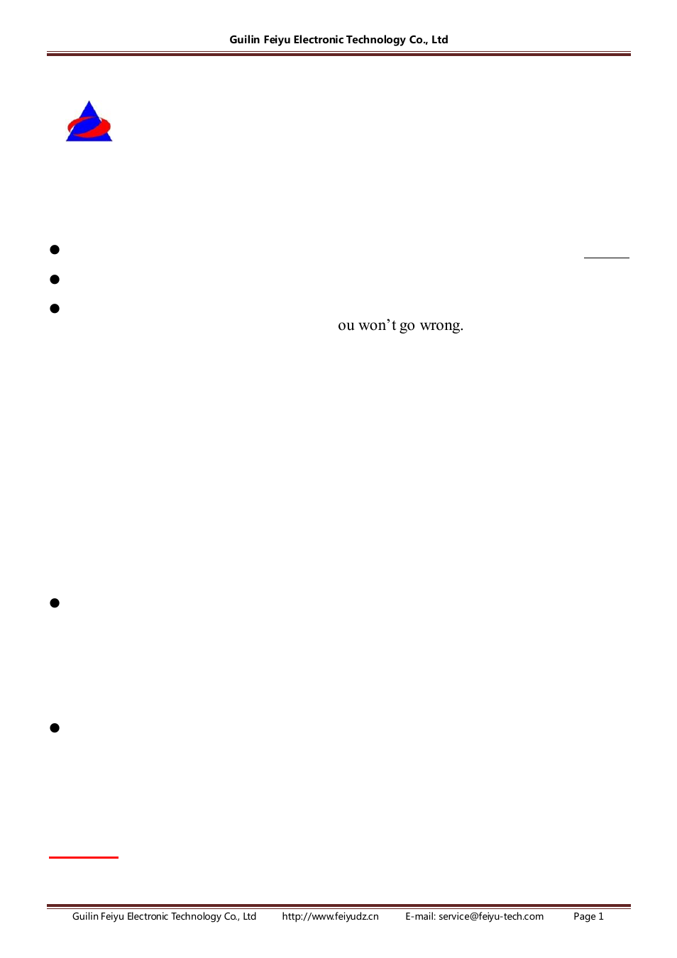 FeiYu Tech FY-DOS User Manual | 11 pages