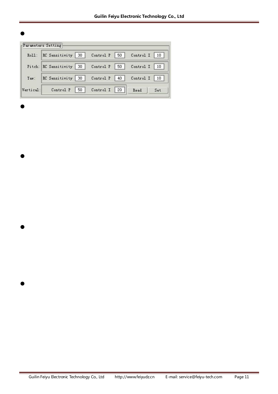 FeiYu Tech FY-DOS User Manual | Page 11 / 11