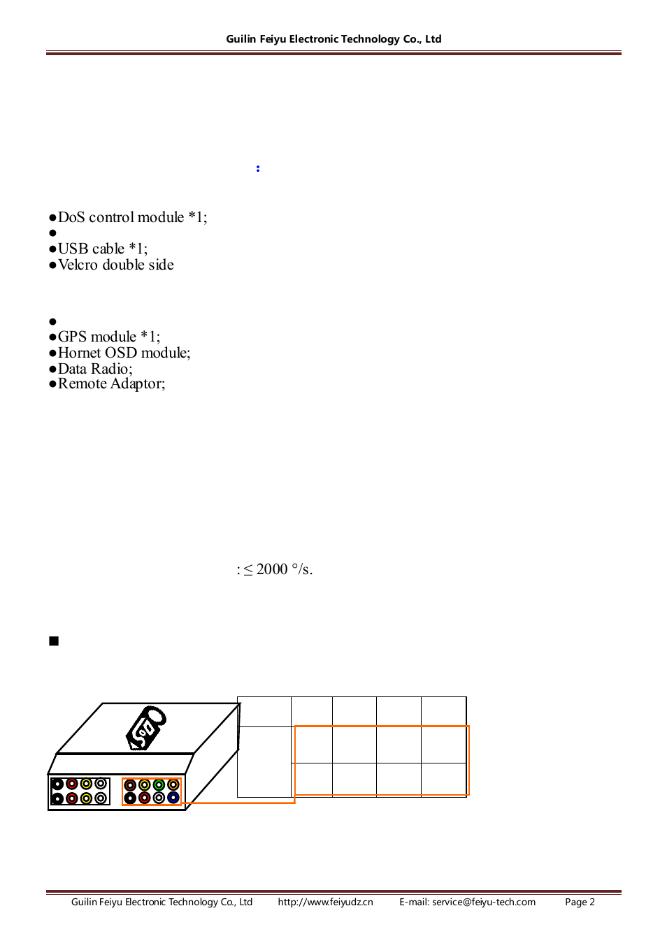 FeiYu Tech FY-DOS User Manual | Page 2 / 11