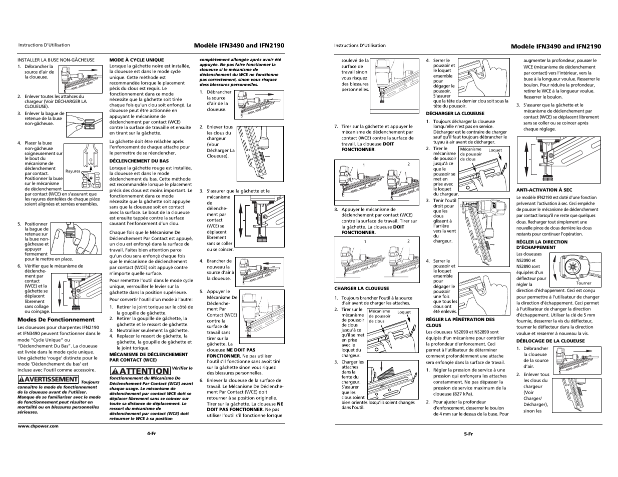 Attention | Campbell Hausfeld IFN2190 User Manual | Page 12 / 12
