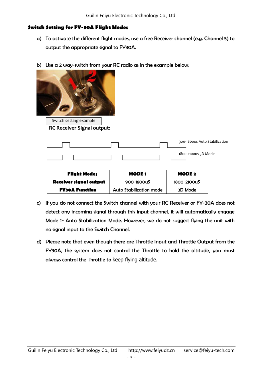 FeiYu Tech FY-30A User Manual | Page 4 / 13