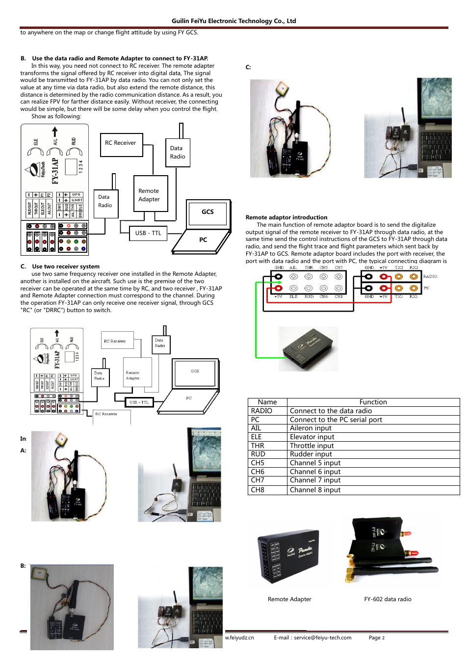 FeiYu Tech FY-31AP User Manual | Page 2 / 8