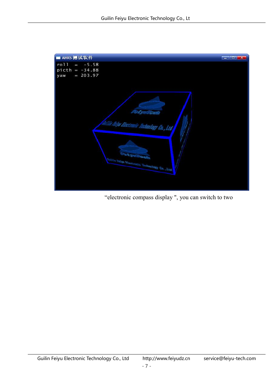 FeiYu Tech FY-AHRS-2000B User Manual | Page 8 / 14