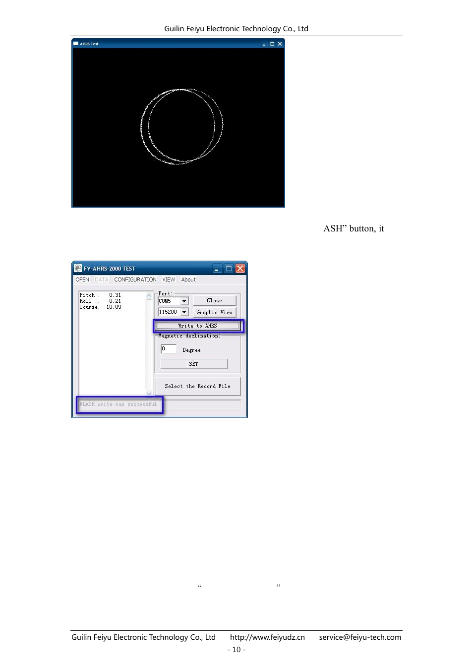 FeiYu Tech FY-AHRS-2000B User Manual | Page 10 / 12