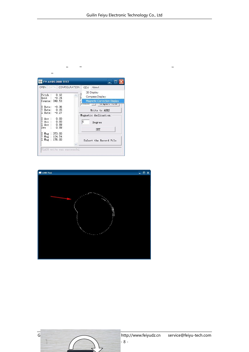 FeiYu Tech FY-AHRS-2000B User Manual | Page 8 / 12