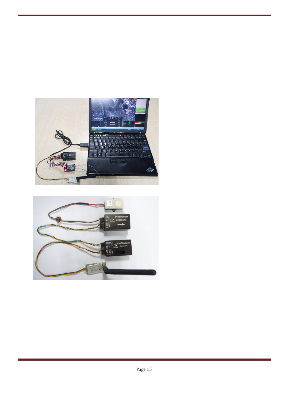 Autopilot connection options, Option 1: ground station controlled flight | FeiYu Tech FY-3ZT User Manual | Page 16 / 57