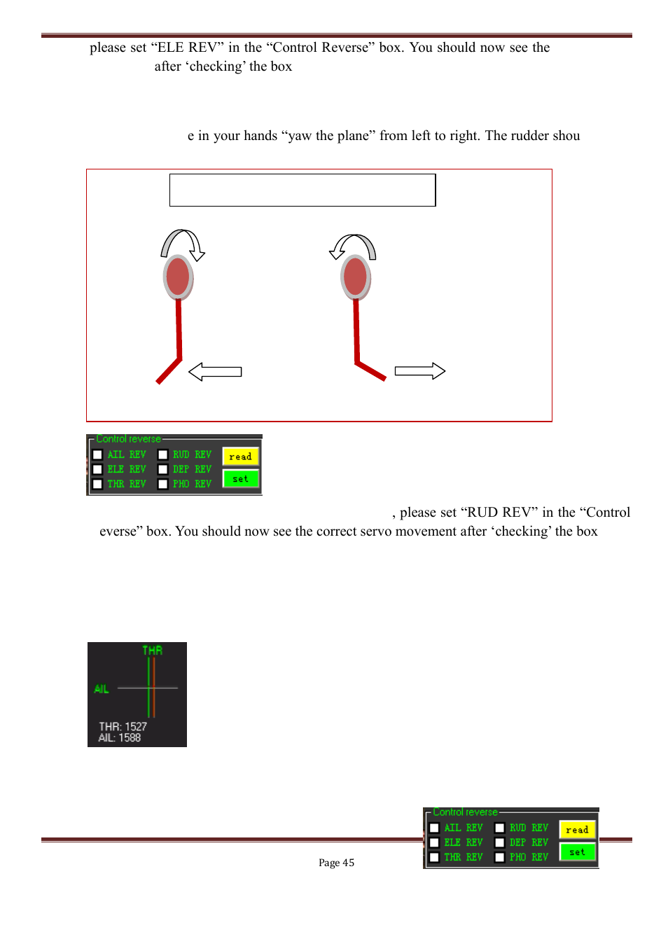 Throttle detection | FeiYu Tech FY-3ZT User Manual | Page 46 / 57