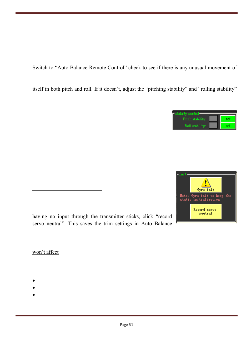 The debugging of after take off | FeiYu Tech FY-3ZT User Manual | Page 52 / 57