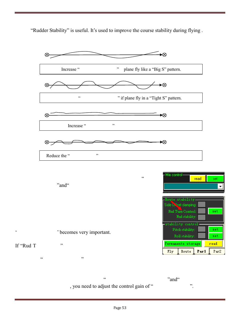 Route stability adjustment | FeiYu Tech FY-3ZT User Manual | Page 54 / 57