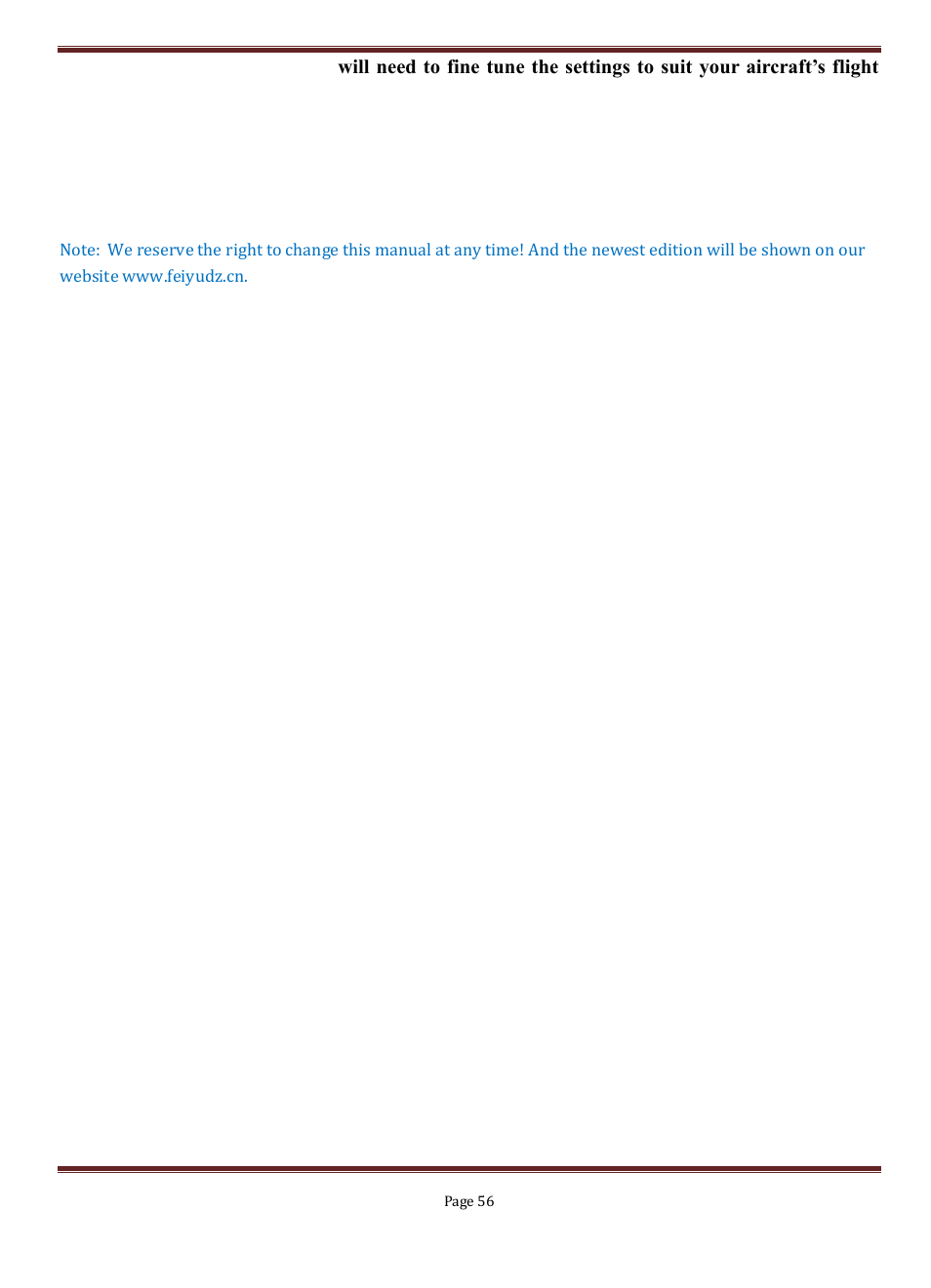 FeiYu Tech FY-3ZT User Manual | Page 57 / 57