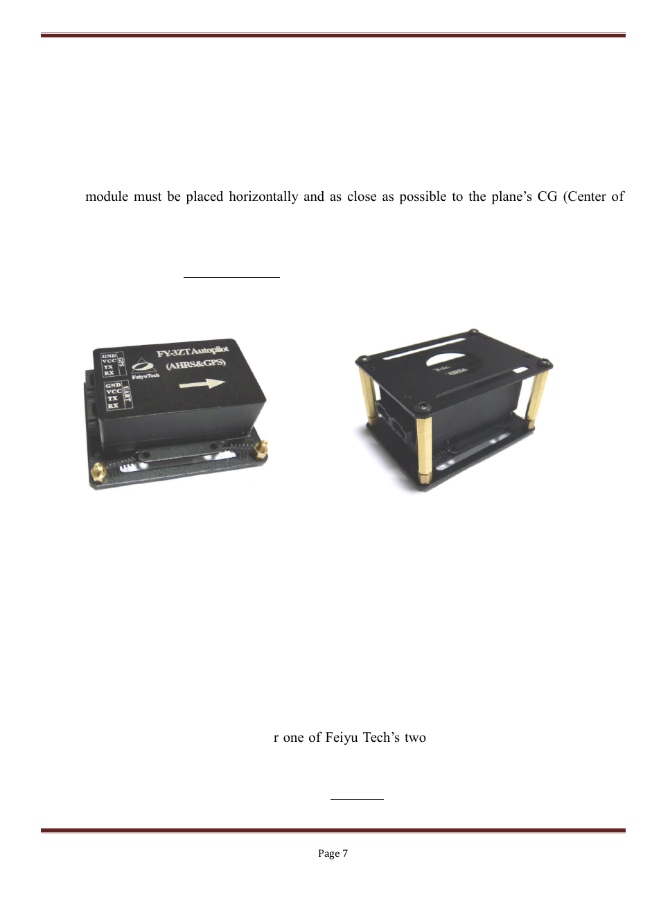 FeiYu Tech FY-3ZT User Manual | Page 8 / 57
