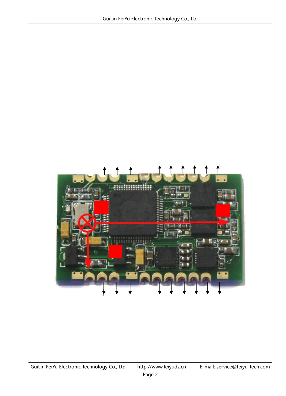 Dimensions and interface description | FeiYu Tech FY-AHRS-1200B User Manual | Page 3 / 8
