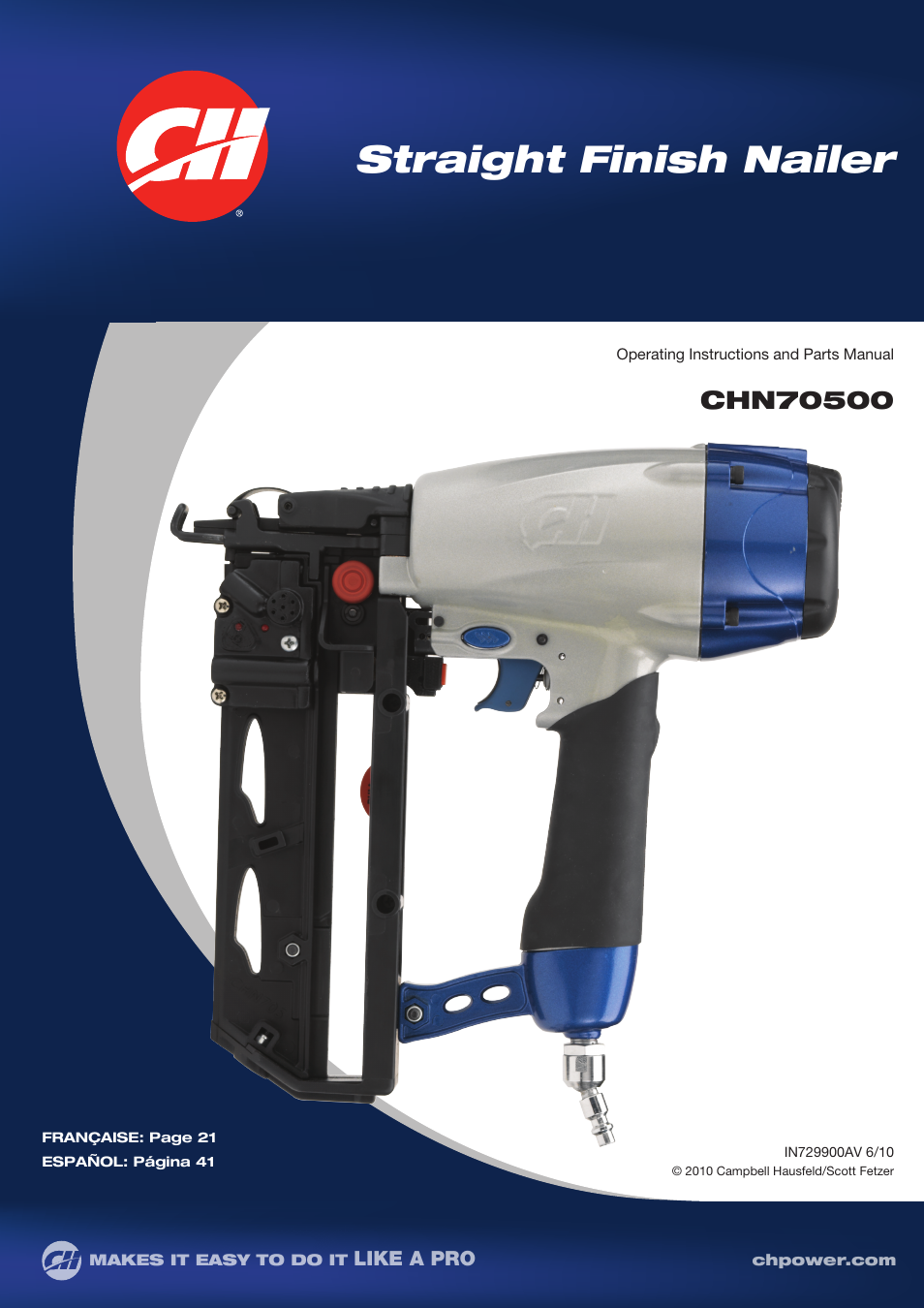 Campbell Hausfeld CHN70500 User Manual | 60 pages