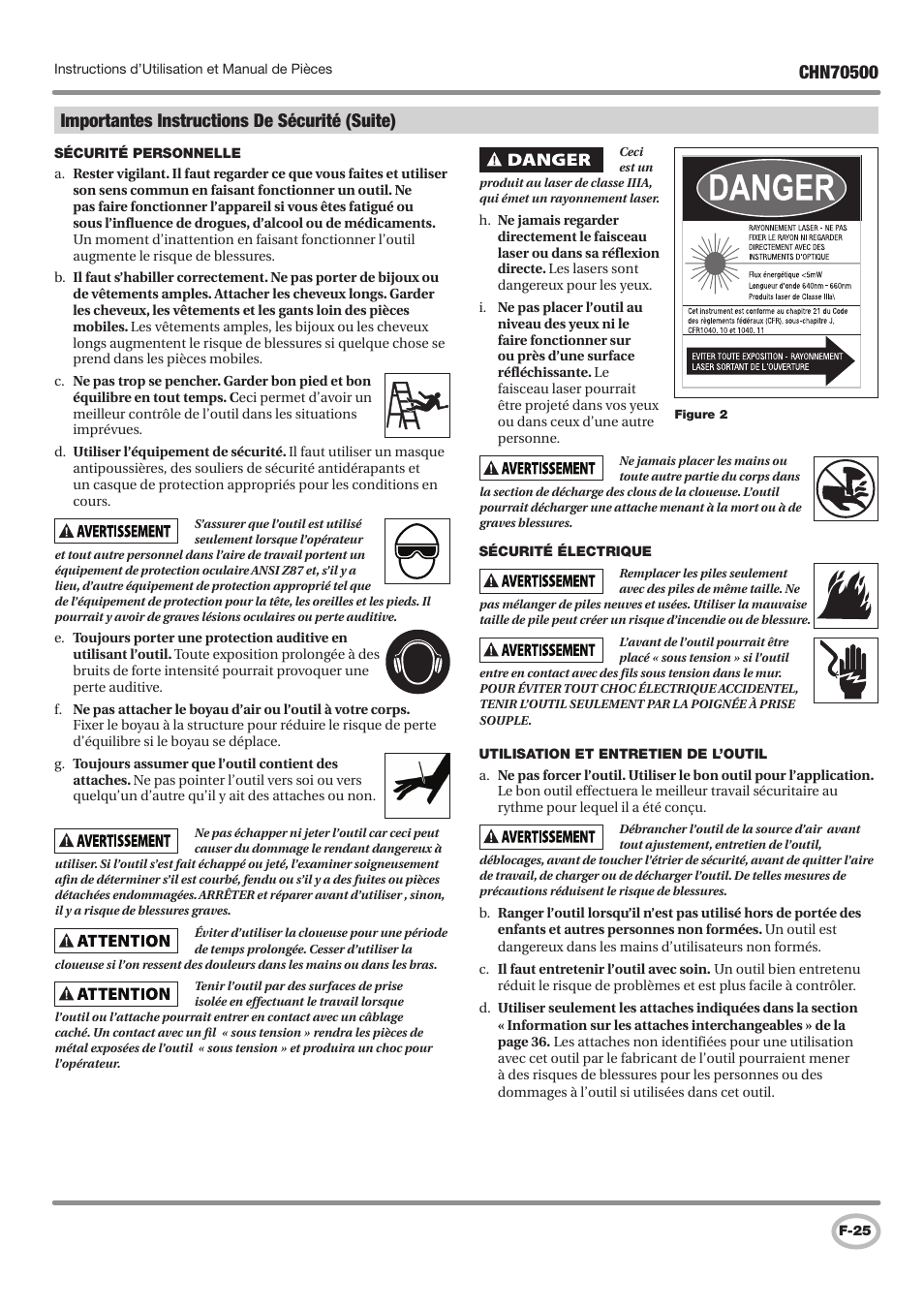 Campbell Hausfeld CHN70500 User Manual | Page 25 / 60