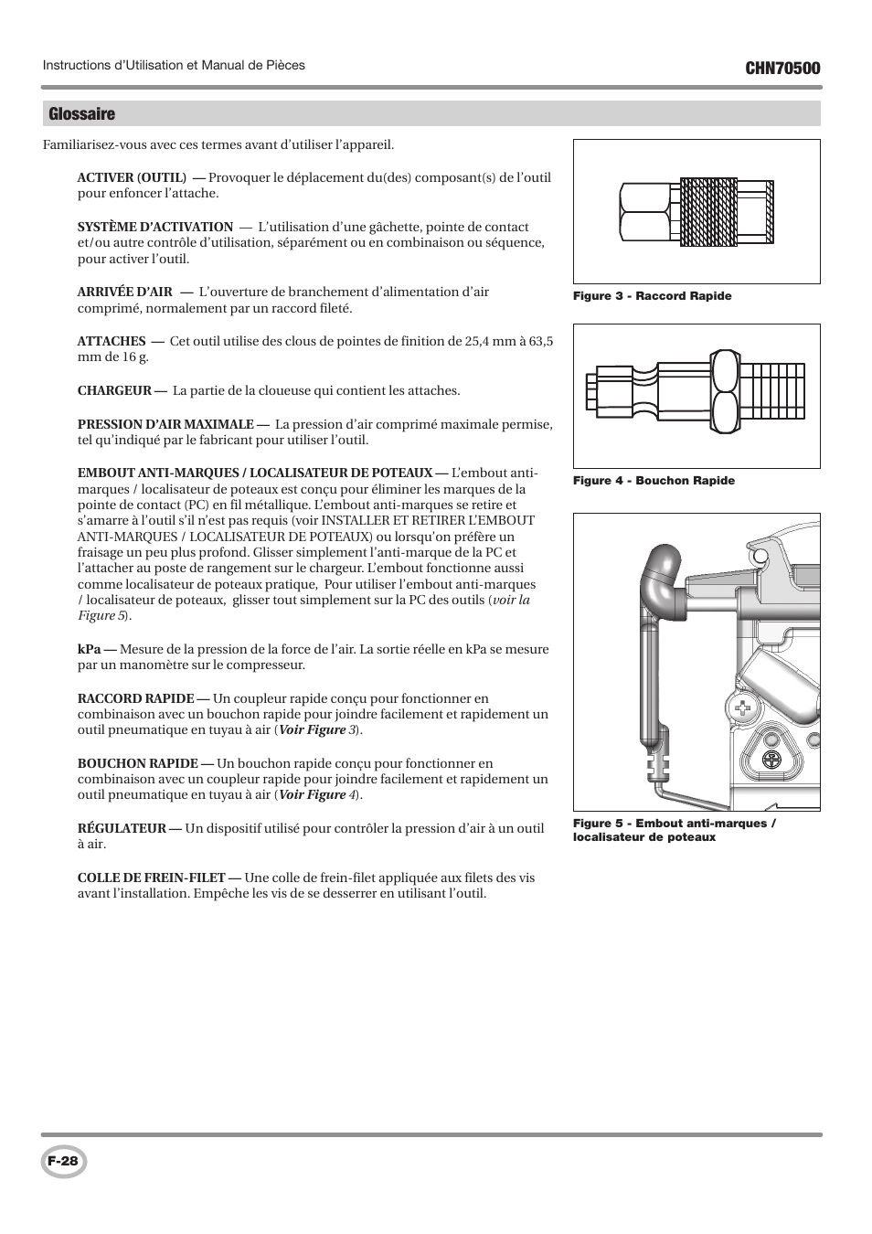 Glossaire | Campbell Hausfeld CHN70500 User Manual | Page 28 / 60