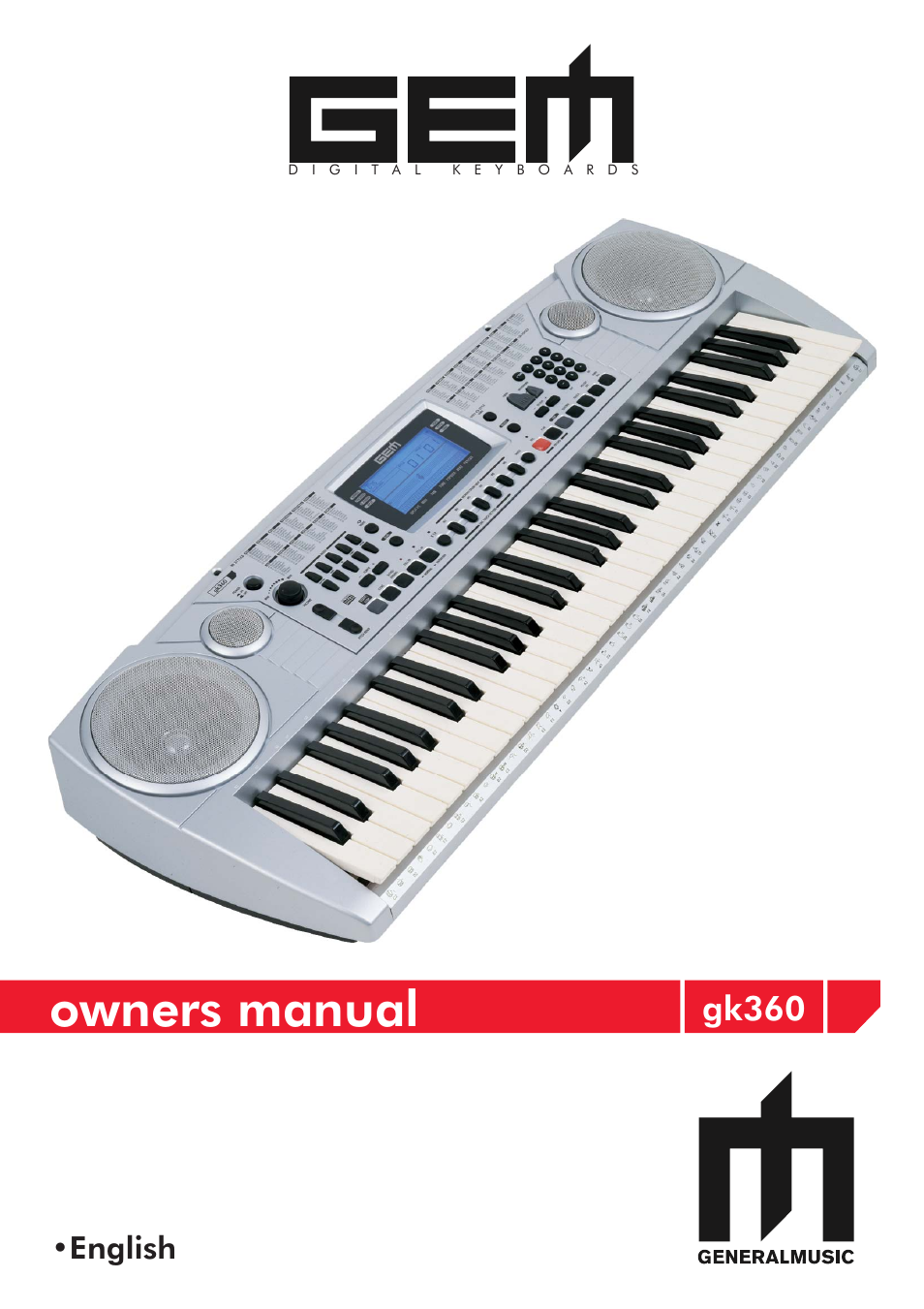 Generalmusic gk360 User Manual | 28 pages