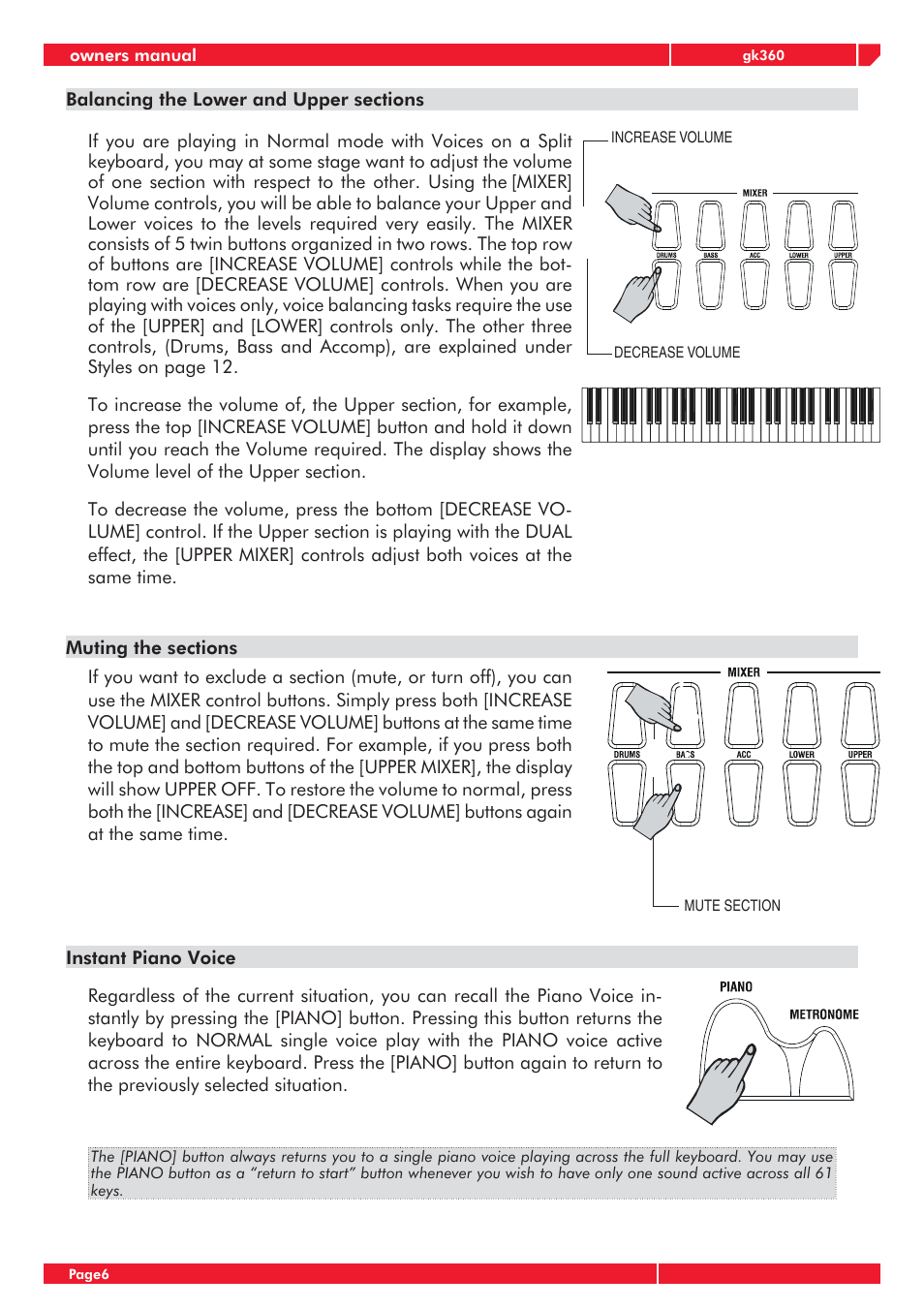 Generalmusic gk360 User Manual | Page 10 / 28