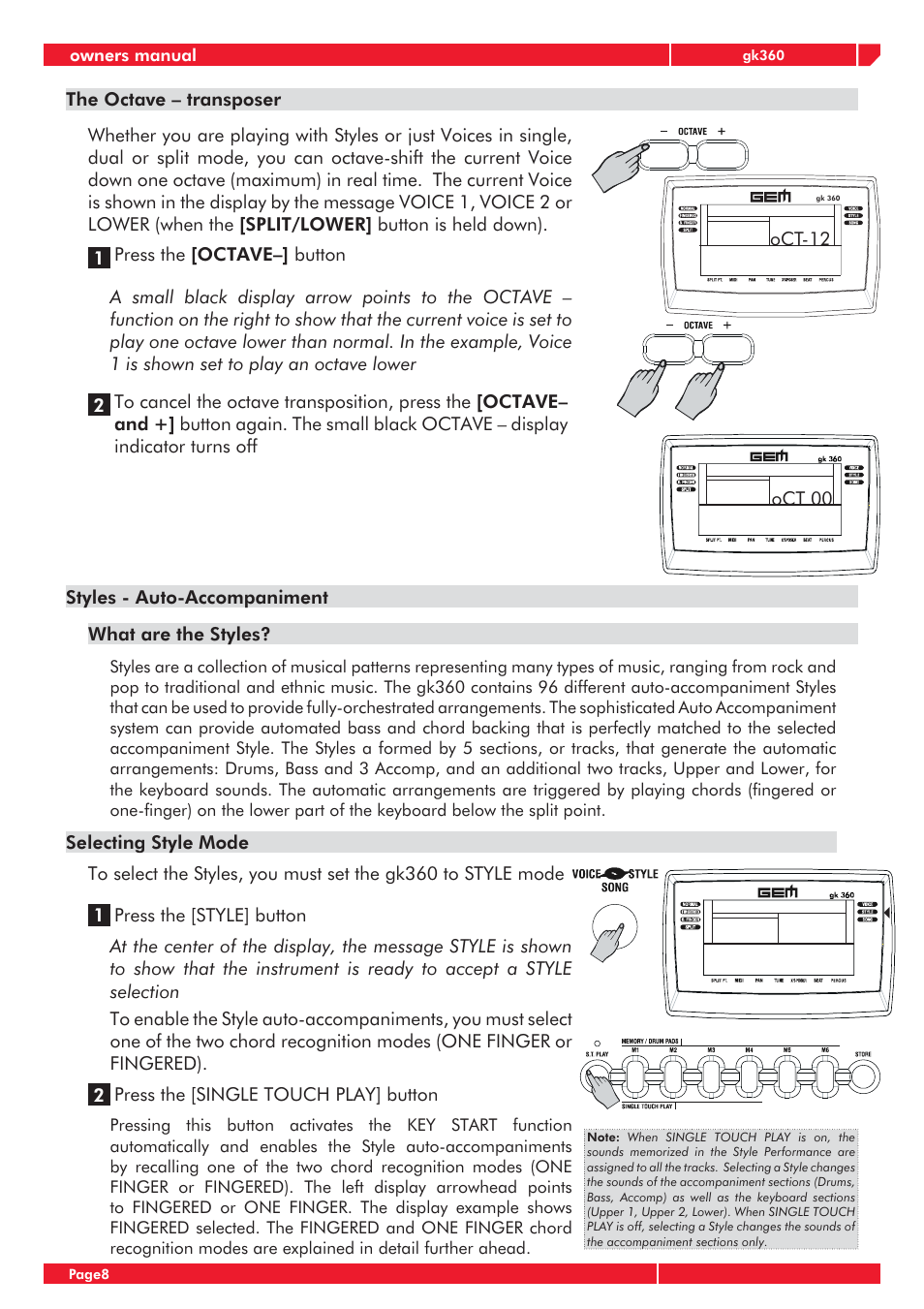 Generalmusic gk360 User Manual | Page 12 / 28